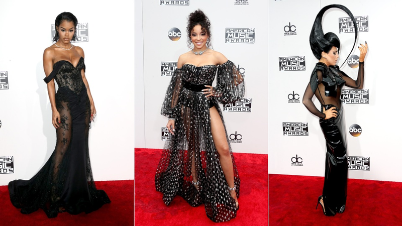 Illustration for article titled Sheer and Lace Will Never Die: All the Red Carpet Looks From the 2016 AMAs